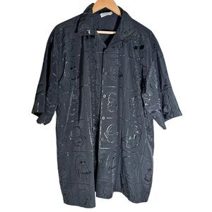 Vintage Y2K Buda Bean Homies All Over Streetwear Hip Hop Black Shirt Men’s XL